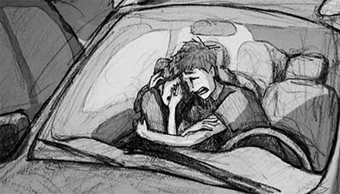 700x400 Curtis Wiklund Shares A Sketch Showing The Pain Of Miscarriage - Pain Sketch