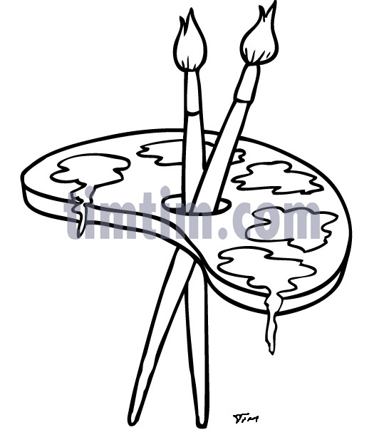 539x603 Sketch Draw Ampamp Paint Drawing Paint Brushes - Paint Brushes Sketch