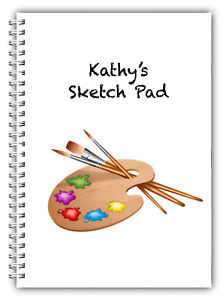 223x300 New A5 Personalised Drawing Pada5 Sketch Book Doodle Pad Paint - Paint Palette Sketch