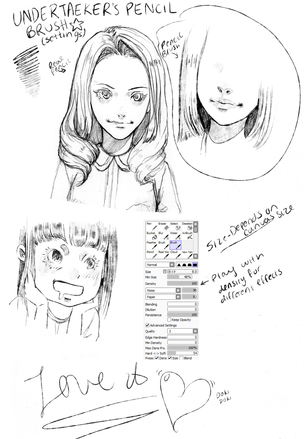 1024x1478 Paint Tool Sai Pencil Brush (No Download) By Undertaeker Art - Paint Tool Sai Sketch Brush