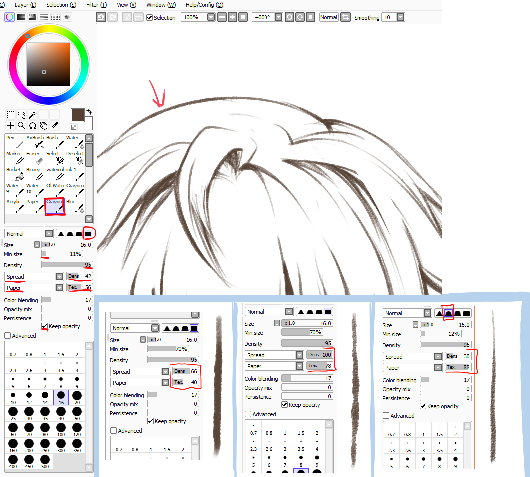 paint tool sai marker brush paint tool sai lineart brush settings