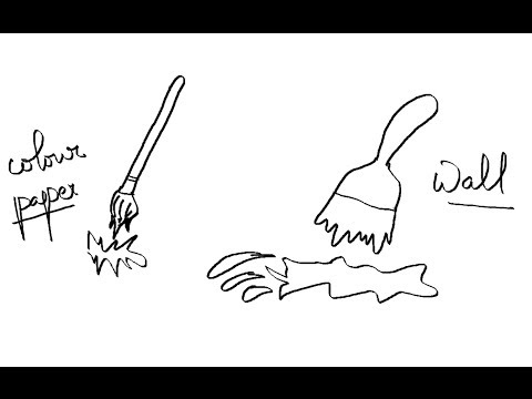 480x360 Easy Kids Drawing Lessons How To Draw A Cartoon Paint Brush - Paintbrush Sketch