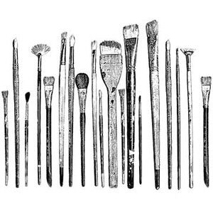 300x300 Paint Brush Drawing - Paintbrush Sketch