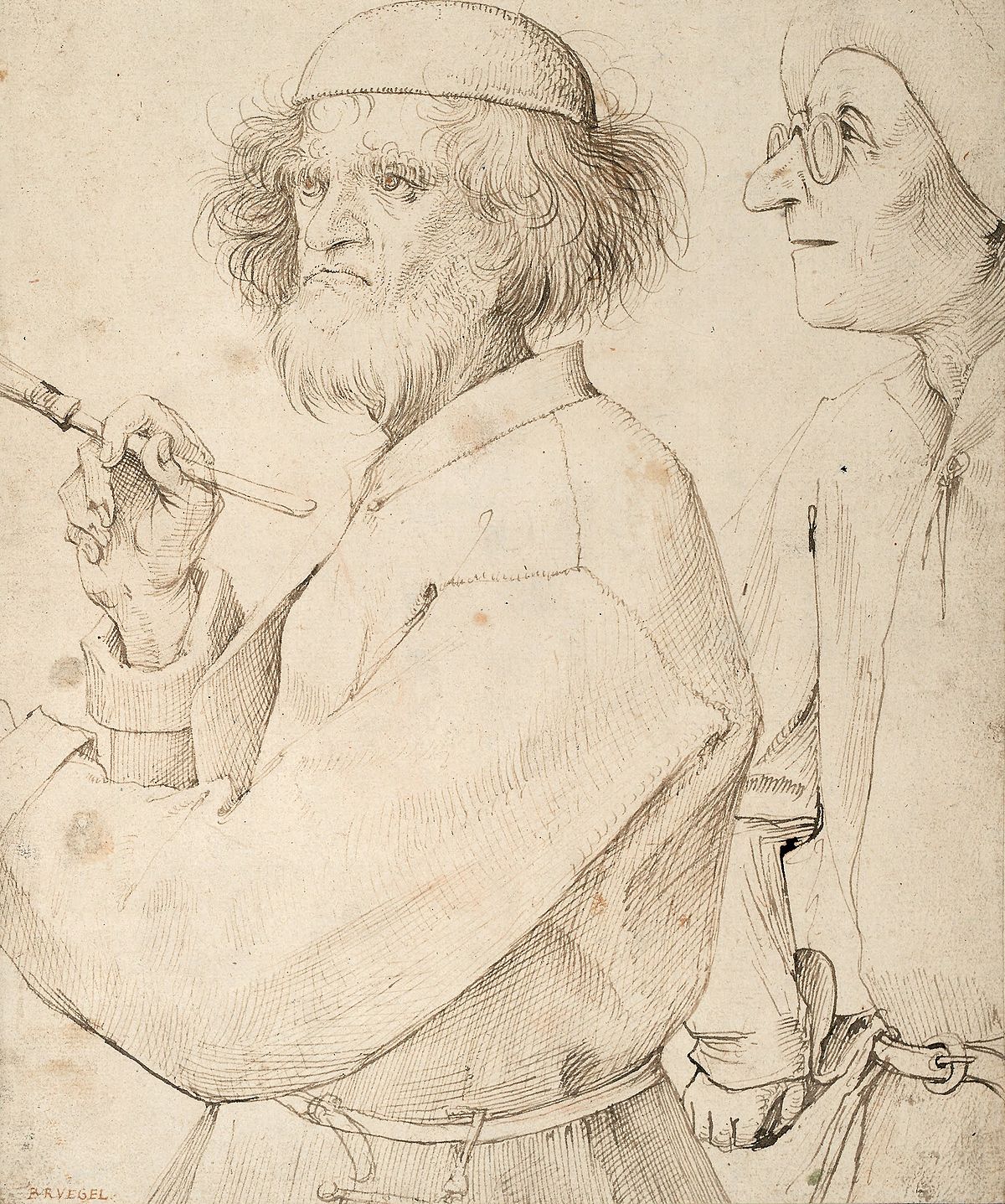 1200x1437 Pieter Bruegel The Elder - Painter Sketch