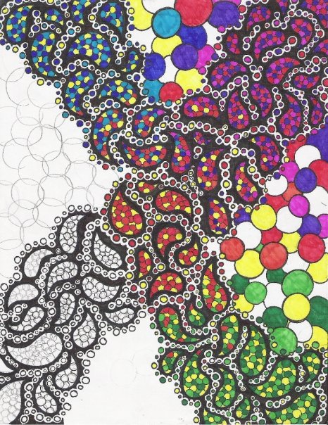 466x604 Paisley Sketch By Dreamindixiie - Paisley Sketch