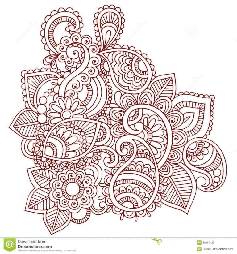 Paisley Sketch at PaintingValley.com | Explore collection of Paisley Sketch