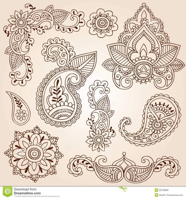 Paisley Sketch at PaintingValley.com | Explore collection of Paisley Sketch