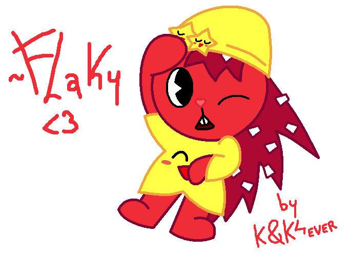681x493 Flaky With Star Pajamasketch By Kirbyandklonoa4ever - Pajama Sketch