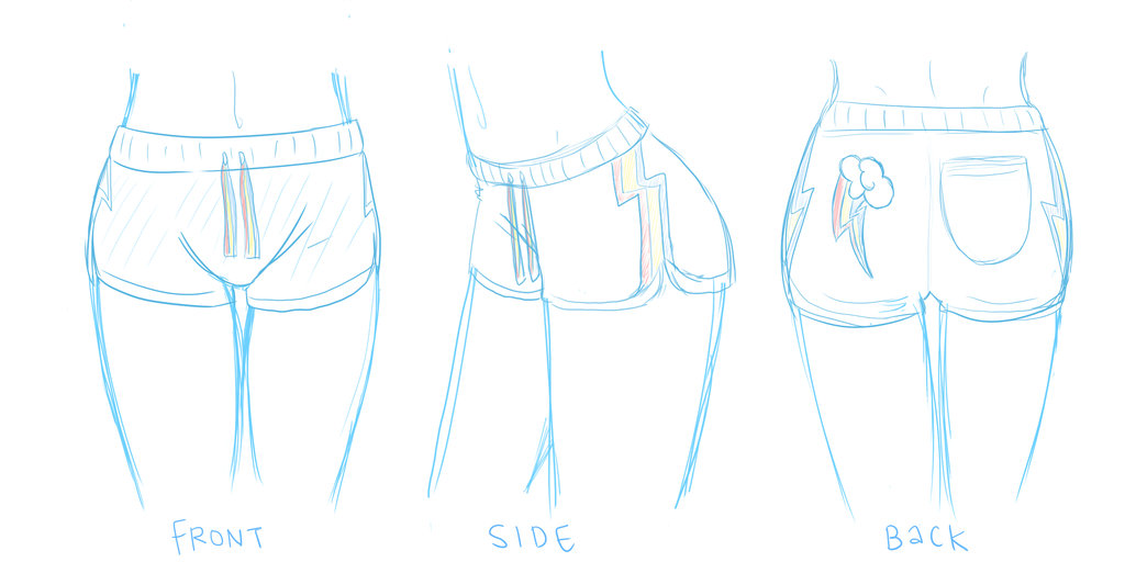1024x512 Rainbow Dash Pajama Shorts Concept Sketch By Steffy Beff - Pajama Sketch