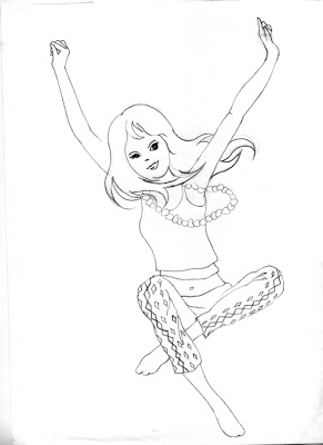 291x400 The Story Of Innocence Pajama Girl Sketching - Pajama Sketch