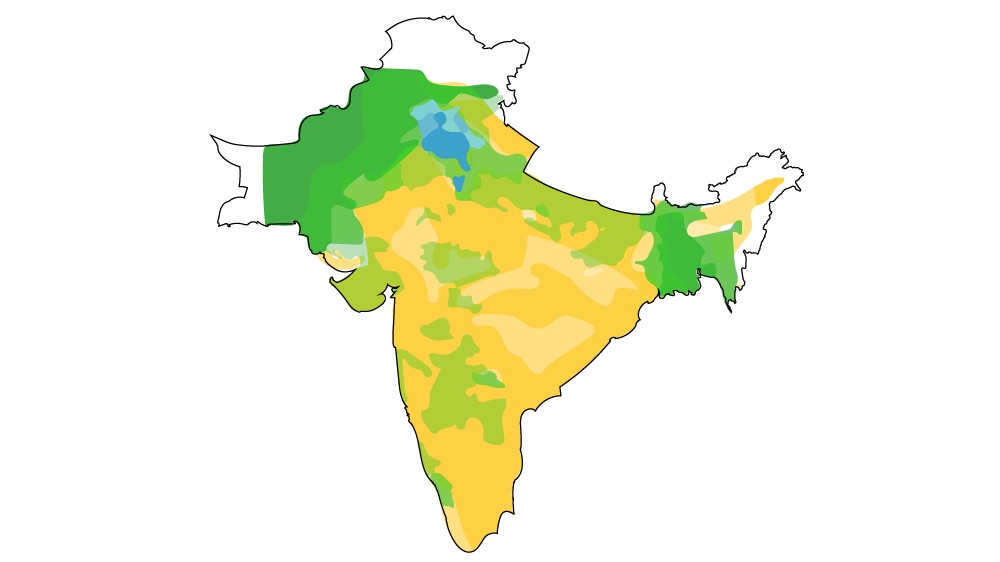 1000x562 How Were The India Pakistan Partition Borders Drawn India - Pakistan Flag Sketch