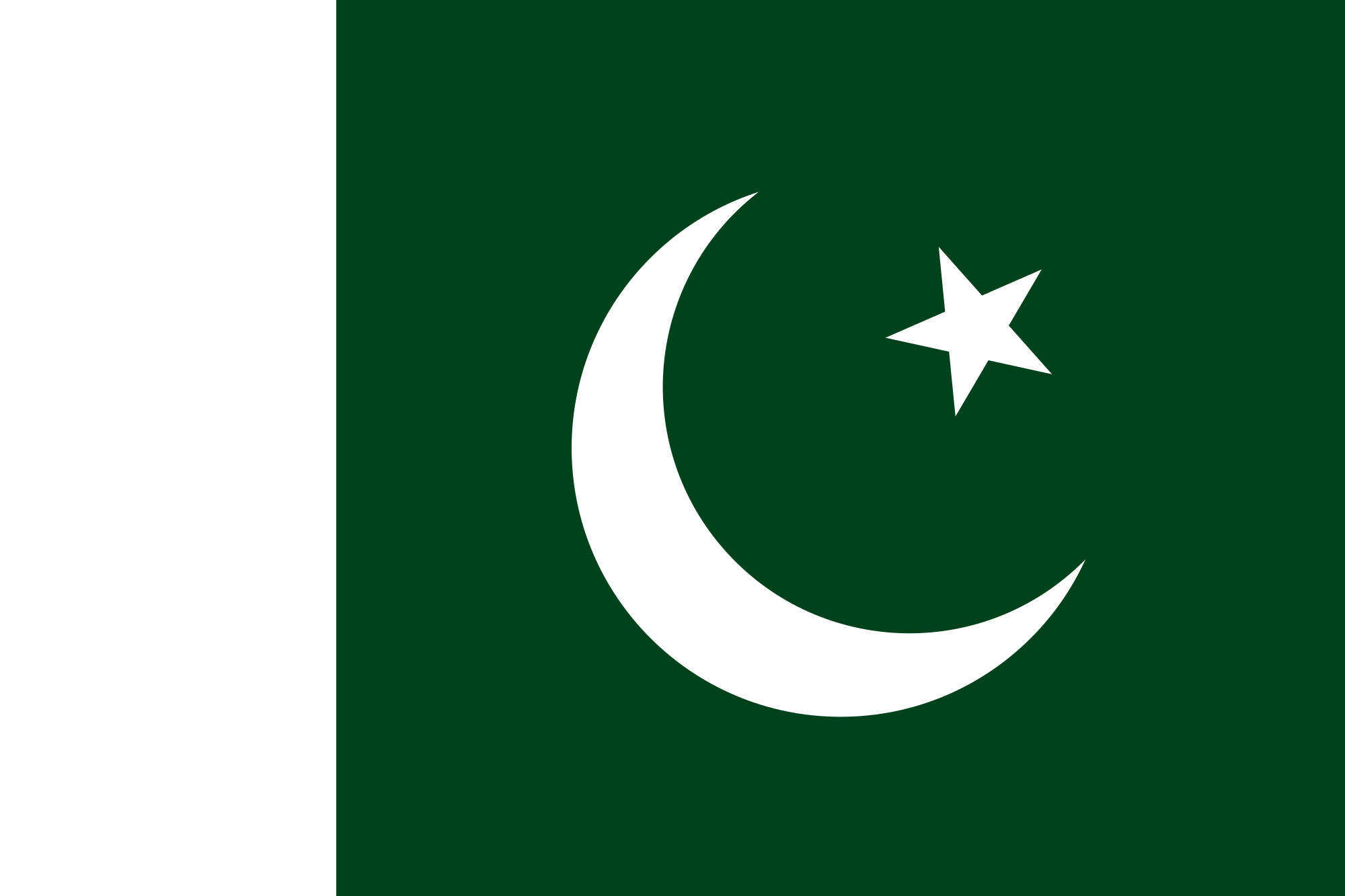 2000x1333 Outline Of Pakistan - Pakistan Flag Sketch