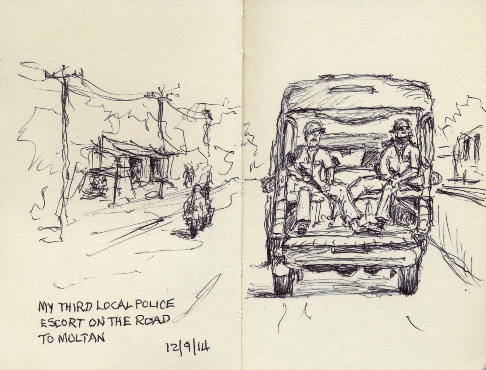 1600x1220 Watching The Watchers Life Drawing In Pakistan Urban Sketchers - Pakistan Sketch