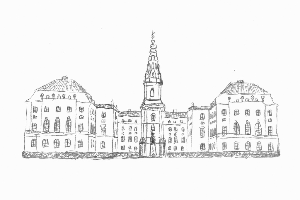 1024x683 Copenhagen - Palace Sketch