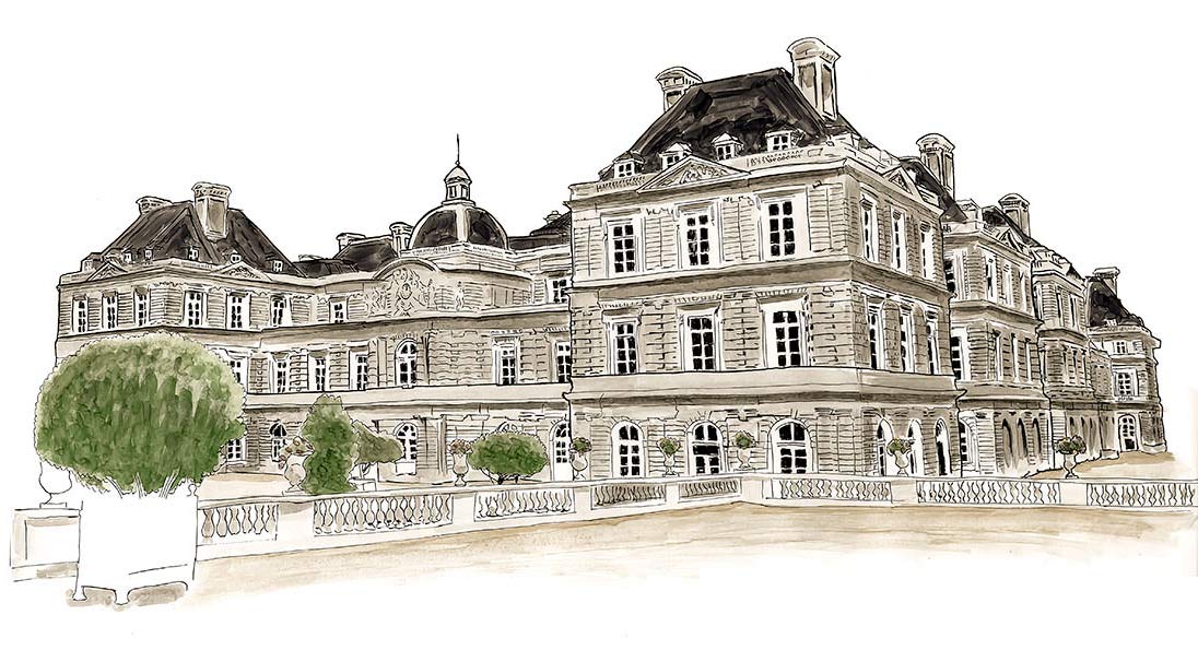 1096x606 Paris Sketch Journal Paris Sketches - Palace Sketch