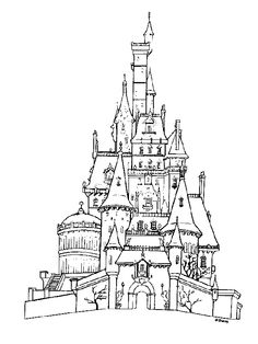 236x314 Castle Coloring Pages, Cartoon Disney Palace Drawing Just Free - Palace Sketch