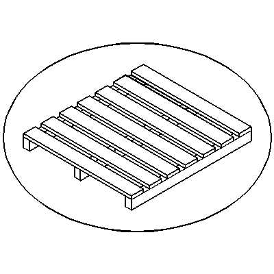 400x400 Spec A Pallet - Pallet Sketch