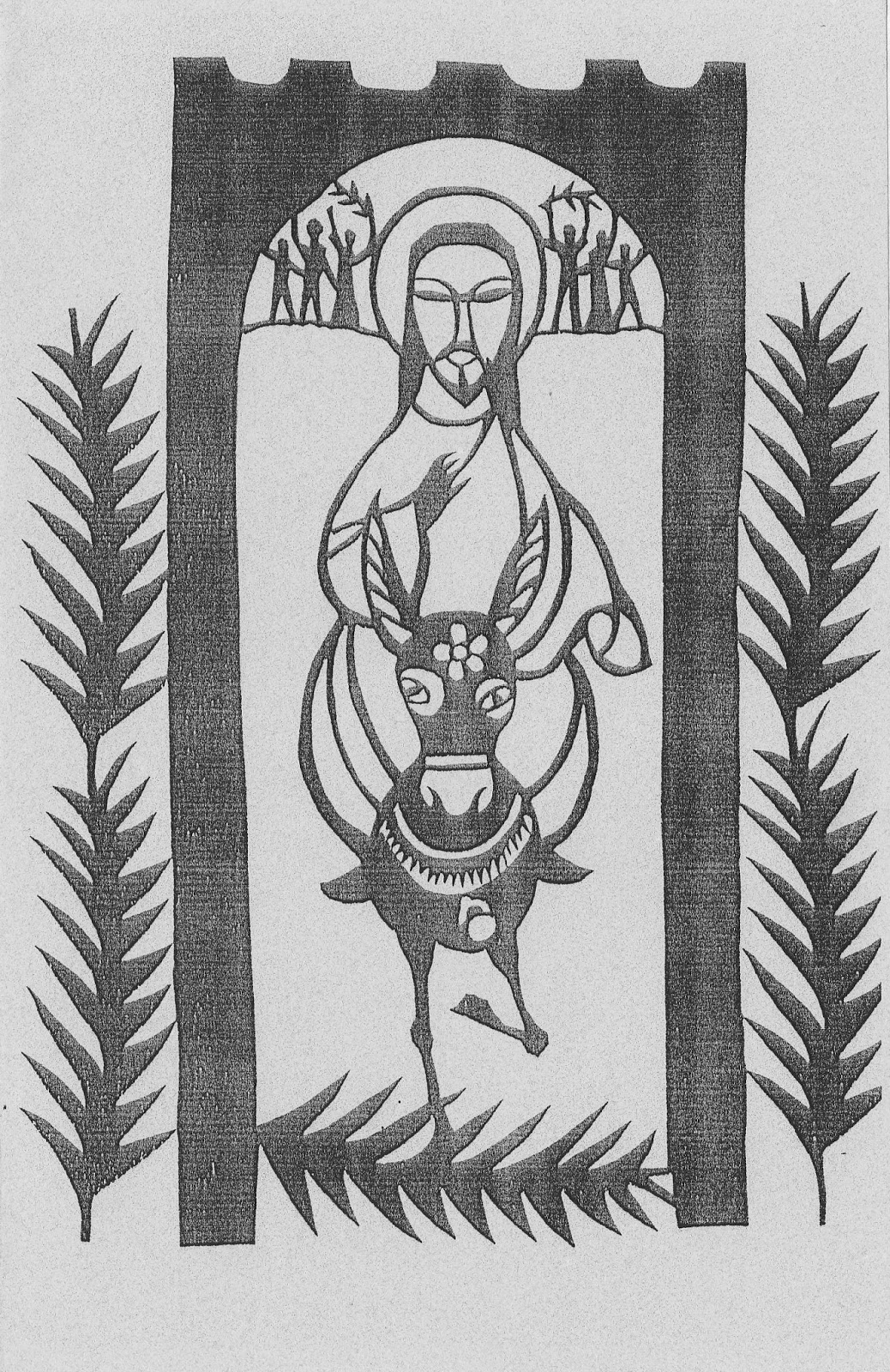 1038x1600 Follow The Lectionary Follow Me! Palm Sunday (C), March 20, 2016 - Palm Sunday Sketch