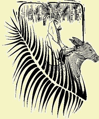 389x470 Palmsunday - Palm Sunday Sketch