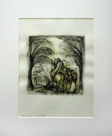 375x458 Saatchi Art Palm Sunday Drawing By Charlotte Lichtblau - Palm Sunday Sketch