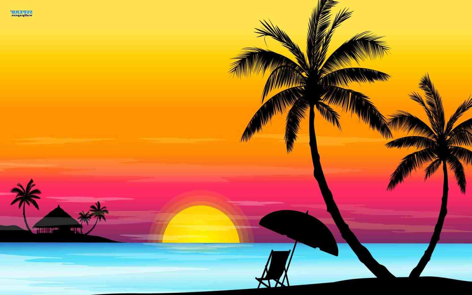 Palm Tree Beach Sketch at Explore collection of