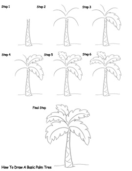 Palm Tree Sketch Easy At Paintingvalley Com Explore Collection