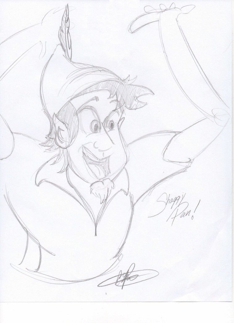 762x1048 Shaggy Pan Sketch By Prototype66 - Pan Sketch