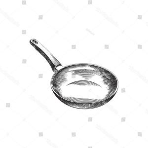 300x300 Sketch Hand Drawn Of Doodle Pan Vector Lazttweet - Pan Sketch