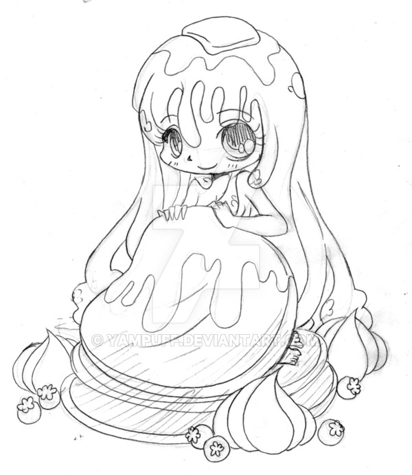 600x691 Pancake Chibi Commission - Pancake Sketch