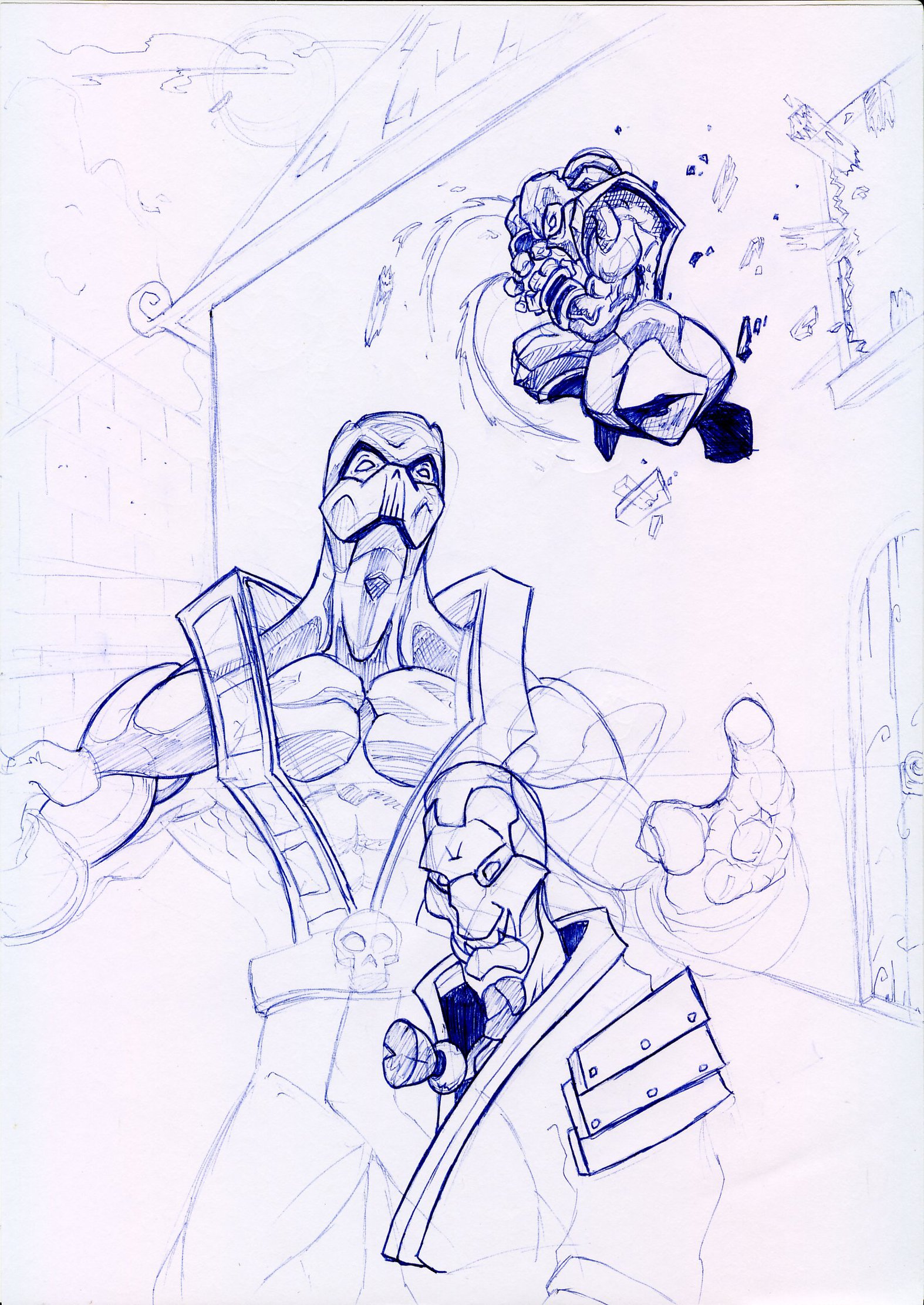 1574x2223 Sub Scorp By Pancreas - Pancreas Sketch