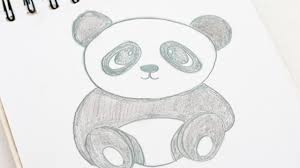 300x168 Panda Bear Sketch Baby Drawing Pictures - Panda Bear Sketch