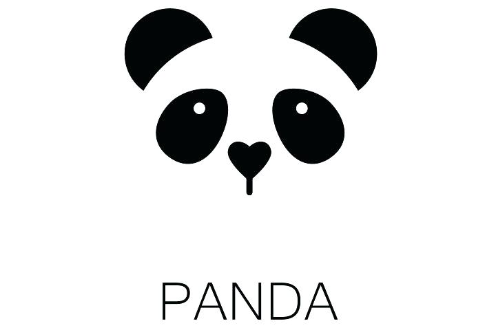 720x480 Panda Face Template - Panda Face Sketch