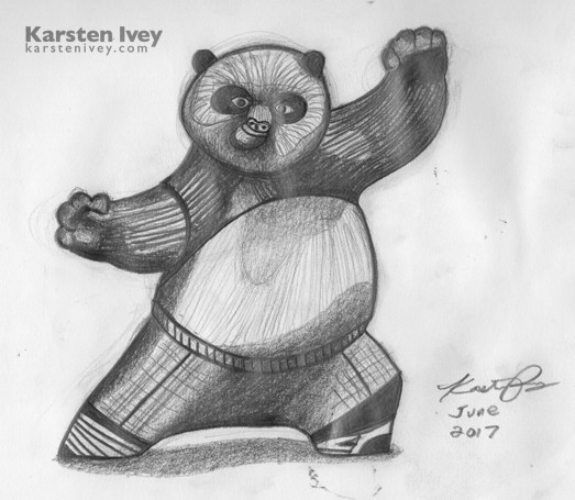 523x455 Pencil Drawings Po, Kung Fu Panda, Still Life, Sketch, Drawing - Panda Pencil Sketch