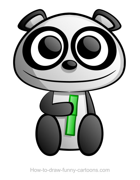 450x580 Panda Drawing (Sketching + Vector) - Panda Sketch