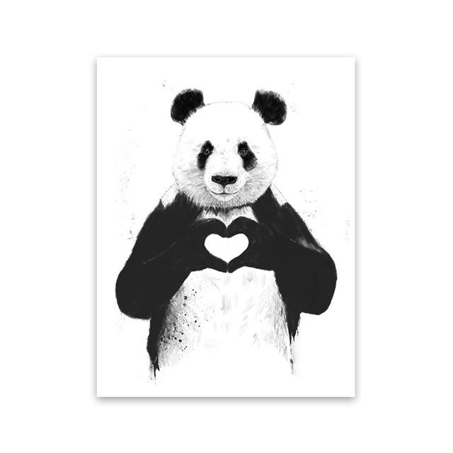 640x640 Panda Sketch Canvas - Panda Sketch Images