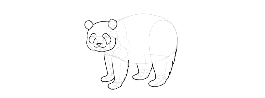 850x314 How To Draw A Panda Step By Step - Panda Sketch Step By Step