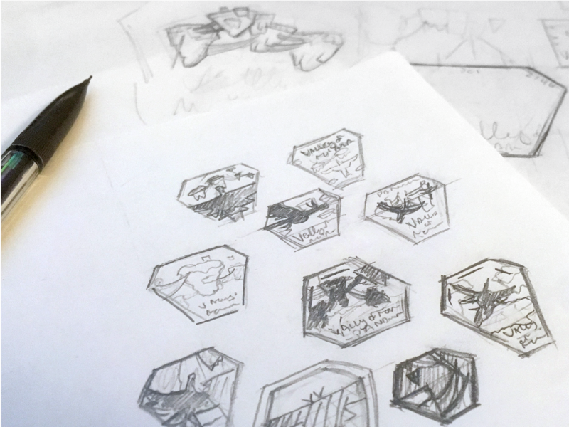 800x600 Pandora Badge Process Sketch By Josiah Depaoli - Pandora Sketch