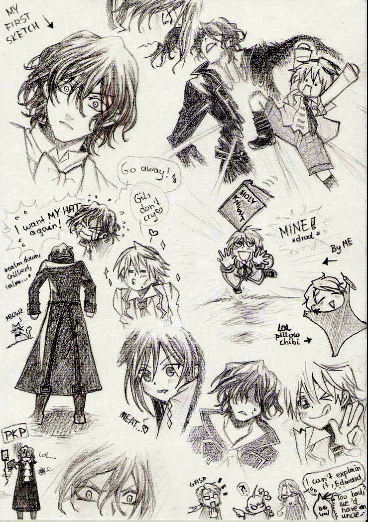 739x1048 Pandora Hearts Sketch By Kgx347 - Pandora Sketch