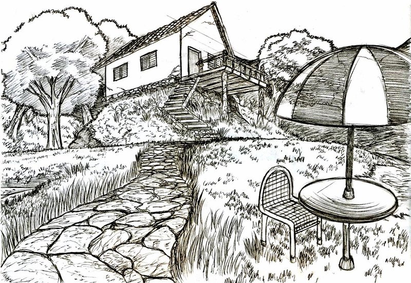 800x551 Panorama Sketch 1 By Glaubart - Panorama Sketch