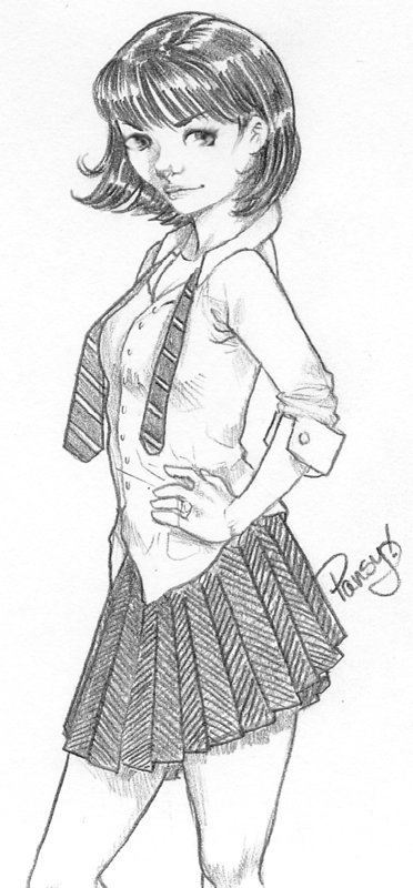 372x800 Pansy Sketch 1 16 By Yurchan - Pansy Sketch