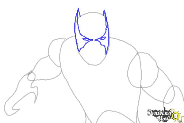 600x400 How To Draw Black Panther From Marvel - Panther Face Sketch