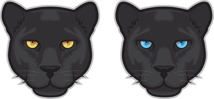 700x325 Black Panther Face Sticker We Live To Change - Panther Face Sketch