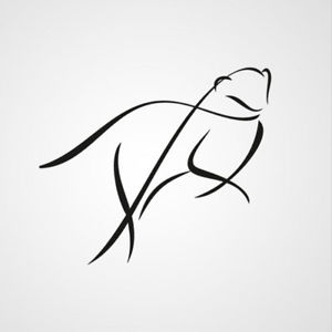 300x300 Wild Cat Panther Sketch Big Sizes Reusable Stencil Wall Modern - Panther Sketch