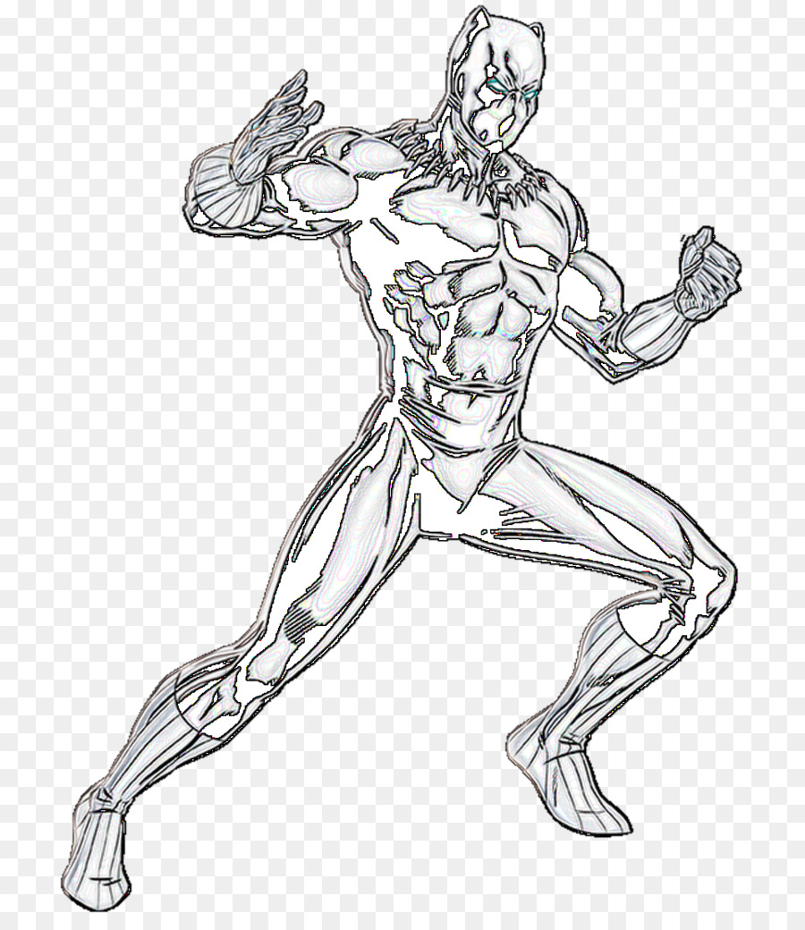 900x1040 Black Panther Drawing Line Art Sketch - Panther Sketch