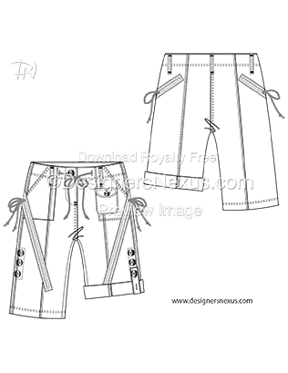 316x409 Free Downloads Illustrator Pants Flat Sketches - Pants Sketch