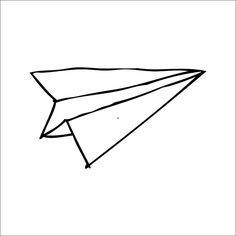 236x236 Pin By Camille Davis On Art Paper Plane, Ink And Paper - Paper Airplane Sketch