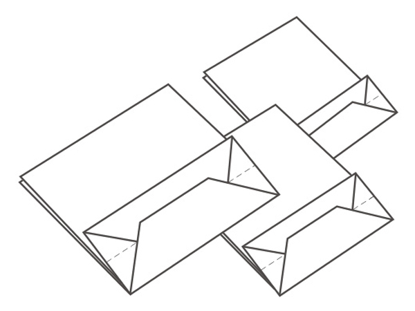 600x450 Sheet Feeding Paper Bag Making Machine - Paper Bag Sketch