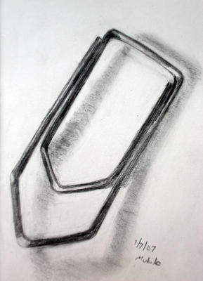 289x400 Square Paper Clip Makiko Itoh Not A Nameless Cat. - Paper Clip Sketch