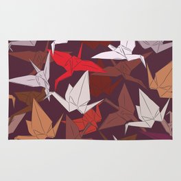 264x264 Origami Crane Rugs Society6 - Paper Crane Sketch