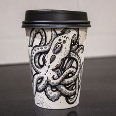 236x236 Impressive Coffee Cup Art Now Sold For Charity (20 Photos) Cup Art - Paper Cup Sketch